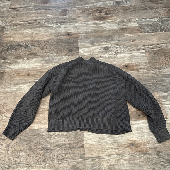 Everlane The Organic Cotton Relaxed Cardigan Large Heathered Charcoal - Picture 6 of 10